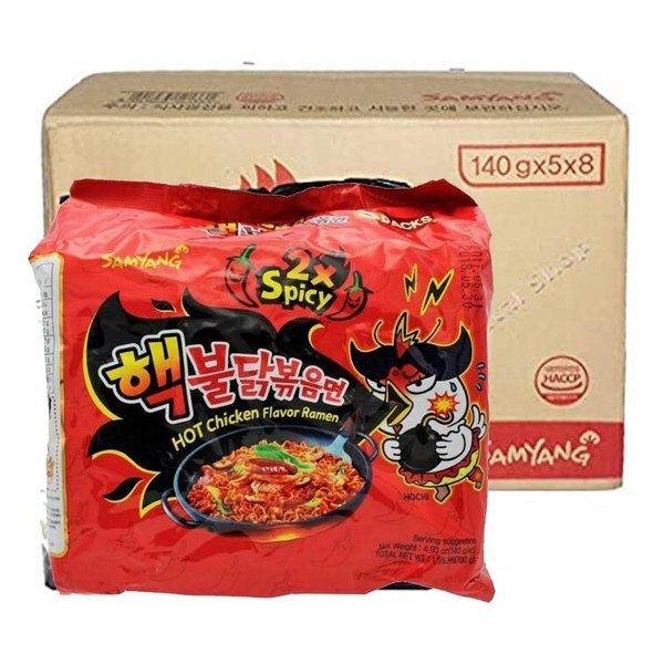 SAMYANG Hot Chicken Ramen 2x Spicy - Instant Noodles Ramen (box 40stuks)