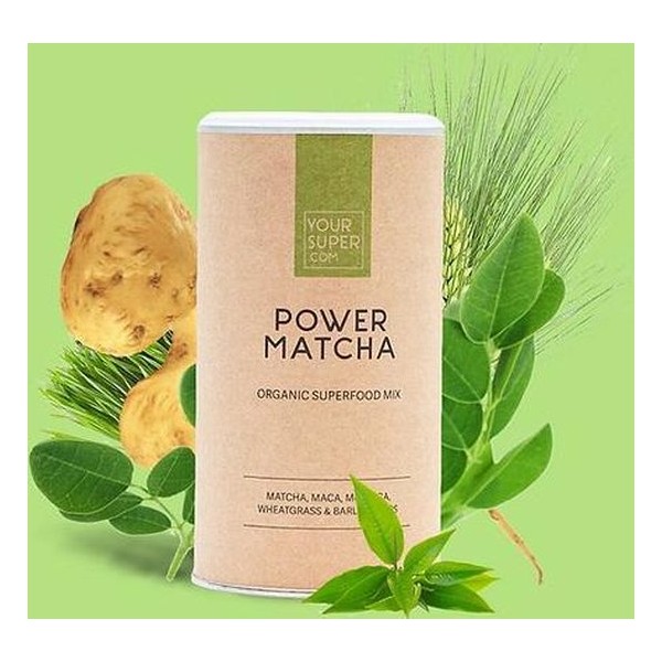 Your Super - POWER MATCHA - Organic Superfood Mix - Focus/Productiviteit - 150g