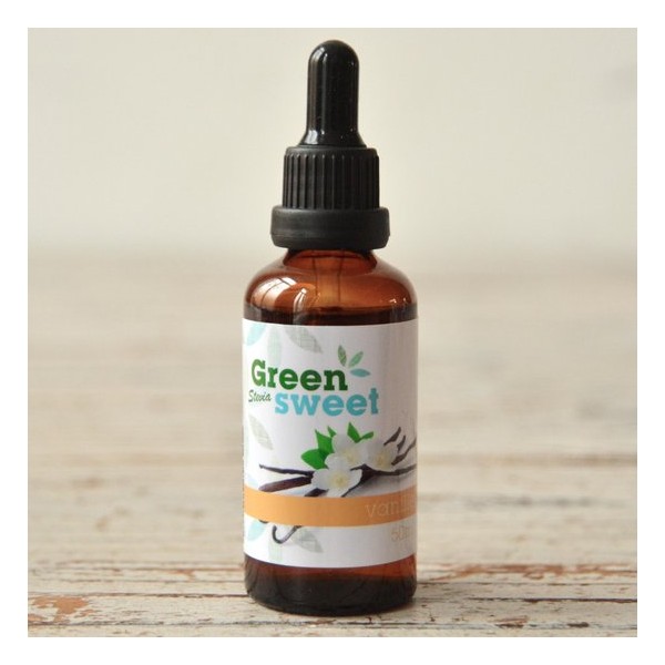 Greensweet Stevia vloeibaar vanille druppels 50 ml