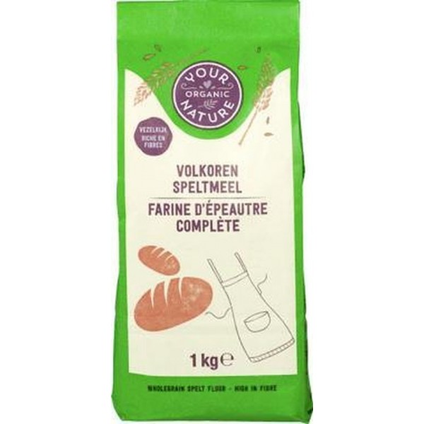 Speltmeel Volkoren 1000 gram Your Organic Nature - Biologisch