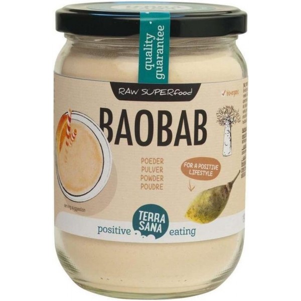 Terrasana raw baobab pdr eko - 190 gram - Superfood