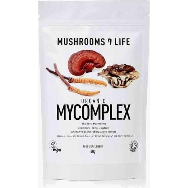 Mushrooms4Life / MyComplex Paddestoel Extract Poeder Biologisch – 60 gram