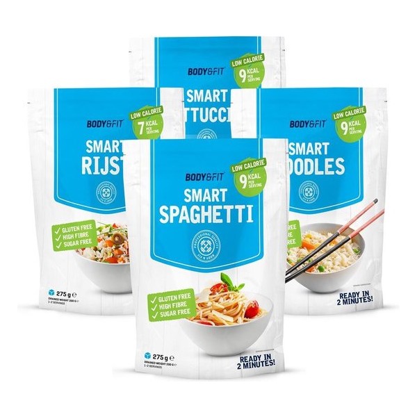 Body & Fit Food Smart Pasta - Rijst - Vrij van koolhydraten, vet, suiker en gluten