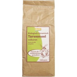 Volkoren tarwemeel Hermus - Zak 1000 gram - Biologisch