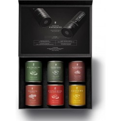 P-Stash Apero Cadeau Box met 6 luxe premium noten in blikjes