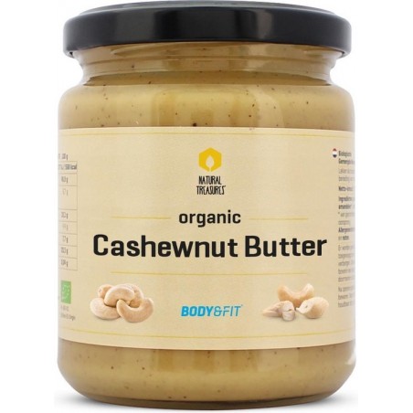 Body & Fit Organic Biologische Cashewpasta - Zout- & Suikervrij - 170 gram