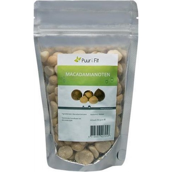 Puur&Fit Macadamia Noten Biologisch - 250 gram