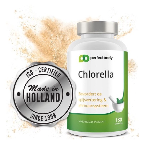 Chlorella Pillen - 180 Tabletten - PerfectBody.nl