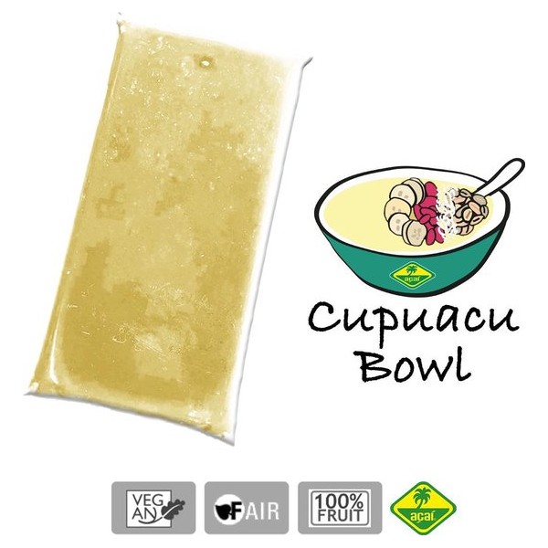 Cupuacú - Bevroren fruit puree (pulp) - Acai fine fruits club - 4 kg (40x100g)